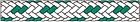 GEMINI X Schot blau 8mm gem weiss gruen