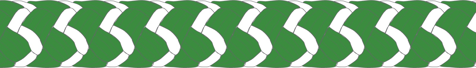 GLEISTEIN SpinGrip Dyneema/PES verjüngt 6/4mm 20m grau/weiß go9080413 colour greenwhite
