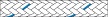 GLEISTEIN GeoOne PES 16-fach 2,5mm weiß/blau 250m gr290412 colour whiteblue
