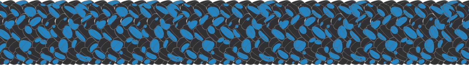 GLEISTEIN RunnerSprint Dyneema/PES/Technora/Vectran 10mm weiß/schwarz gr441020 colour blueblack