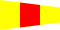 Signalflagge Nummer 3 30x45cm kas 00