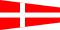 Signalflagge Nummer 3 30x45cm kas 04