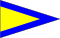 Signalflagge Hilfsstander 1 30x45cm kasub 1
